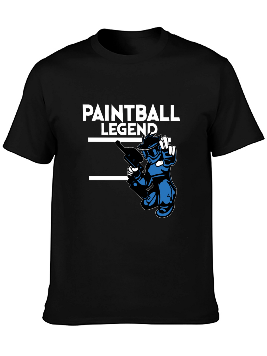 Paintball Legend Black Graphic Tee