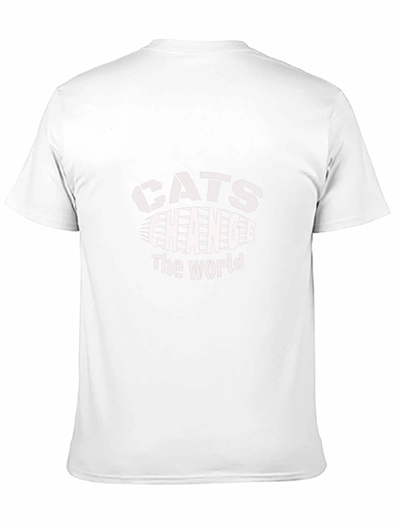 Cats Change The World Black Graphic Tee