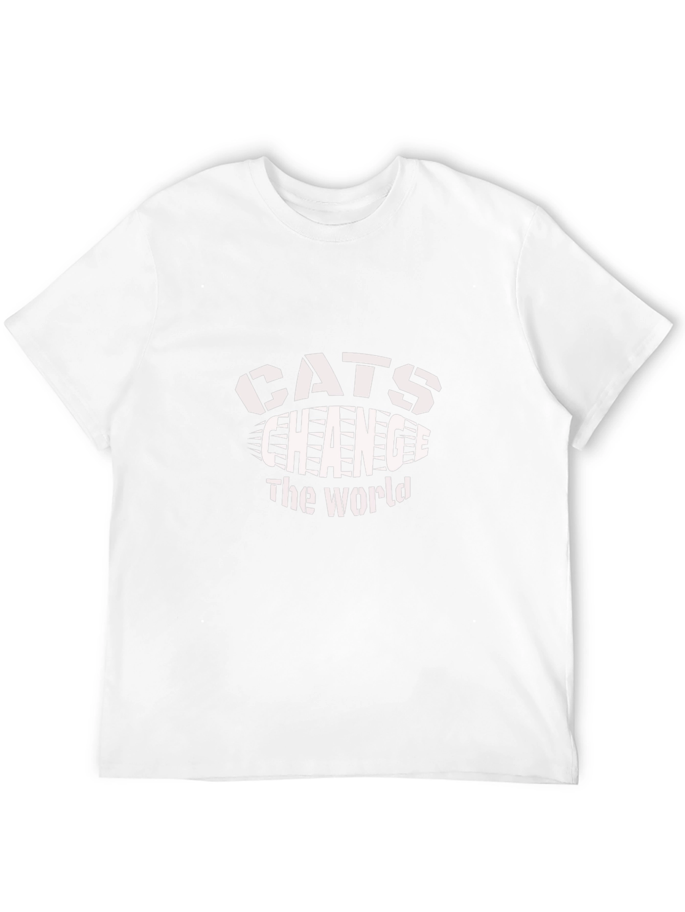 Cats Change The World Black Graphic Tee