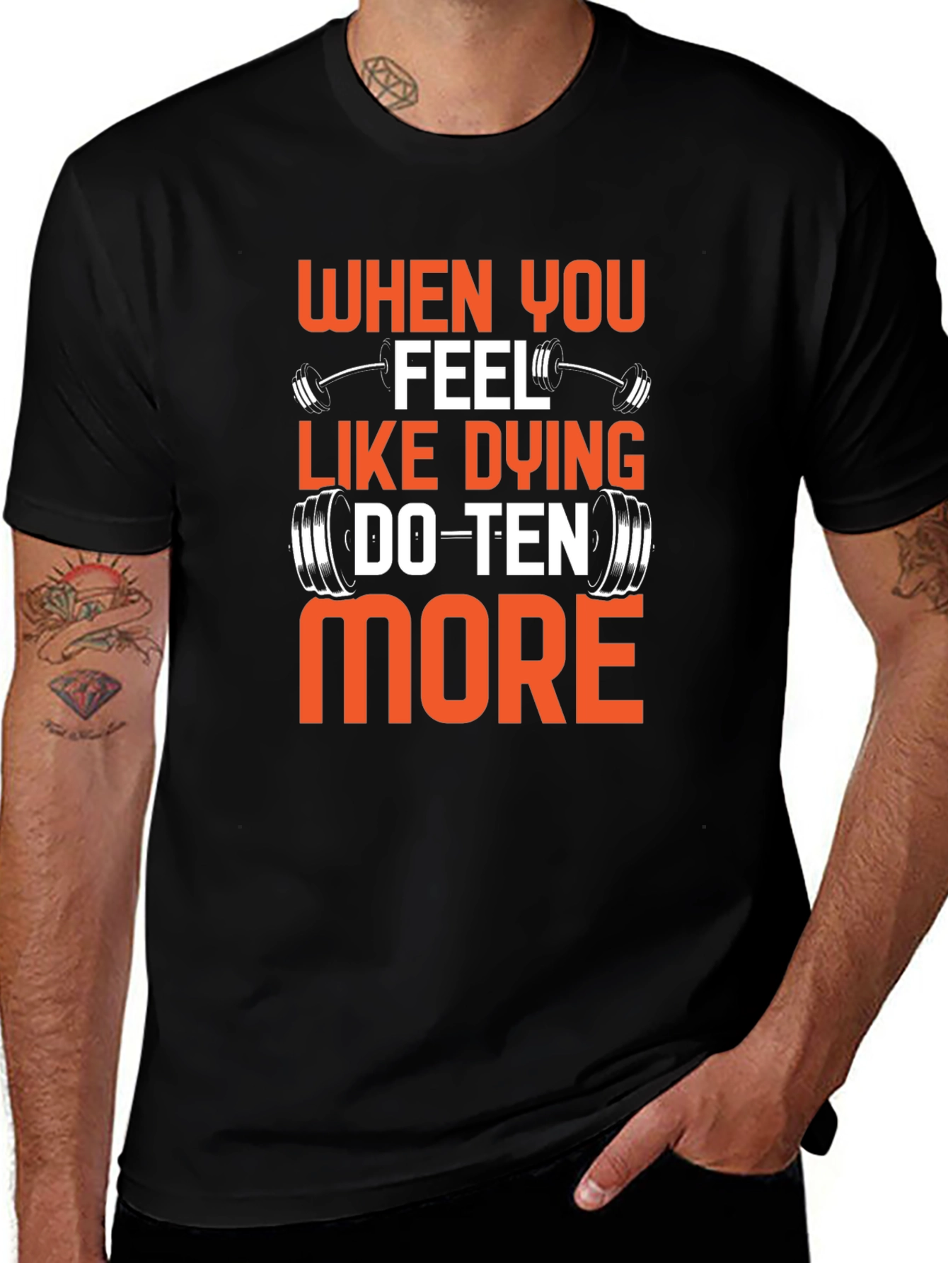 Motivational Gym T-Shirt - Do Ten More