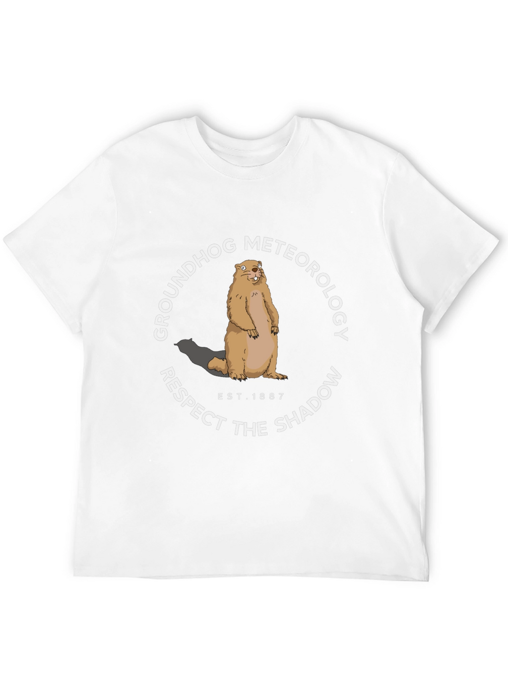 Groundhog Meteorology Respect the Shadow Graphic Tee