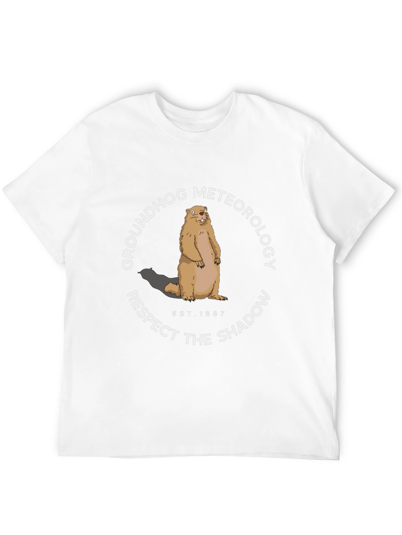 Groundhog Meteorology Respect the Shadow Graphic Tee