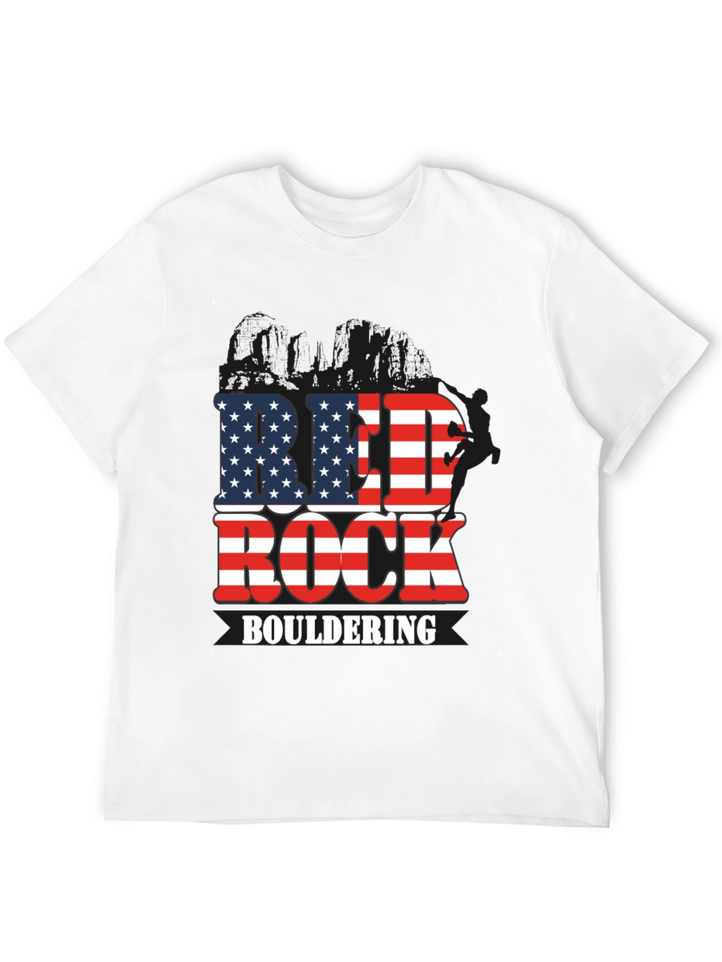 Red Rock Bouldering Patriotic T-Shirt