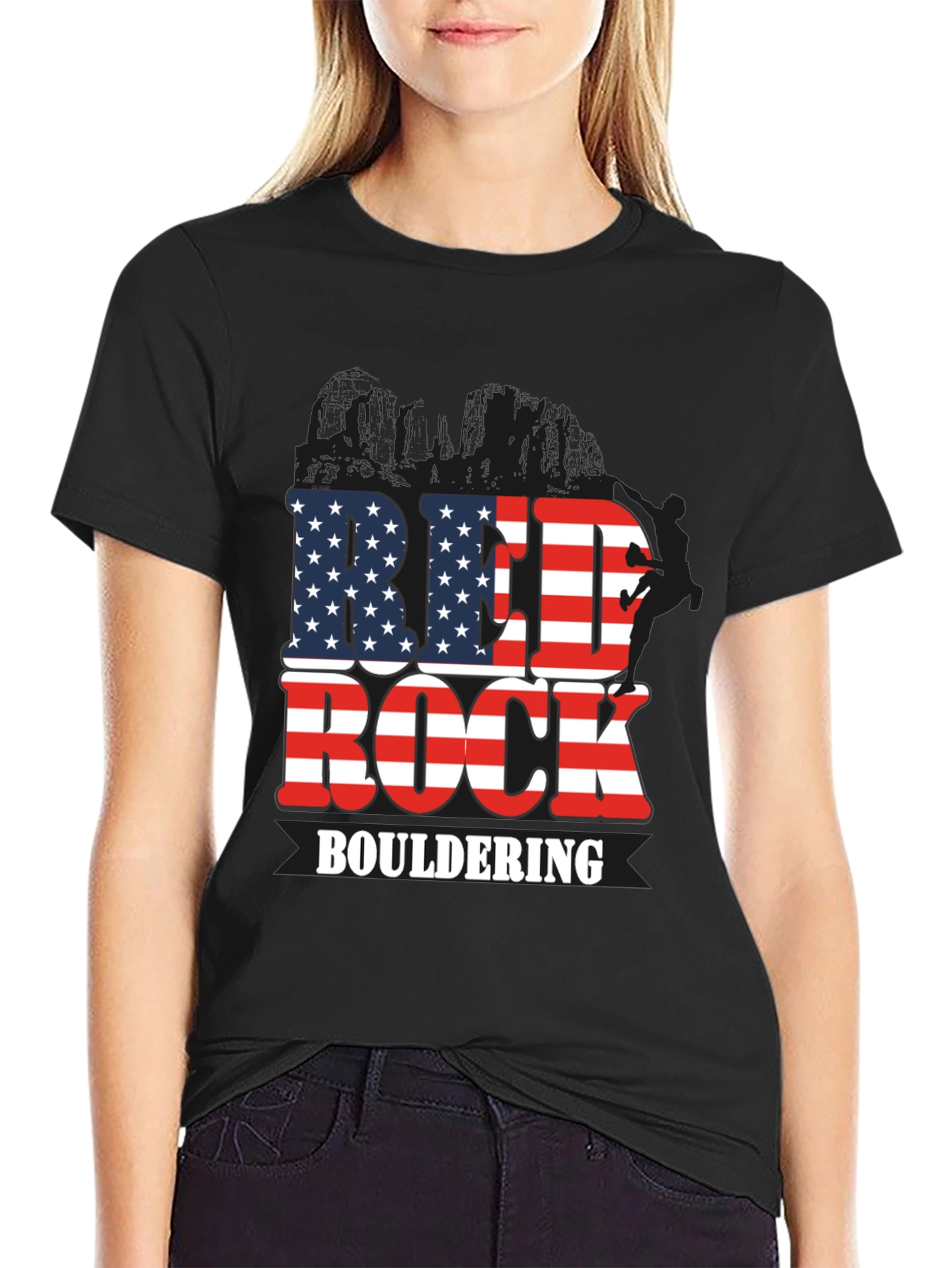 Red Rock Bouldering Patriotic T-Shirt