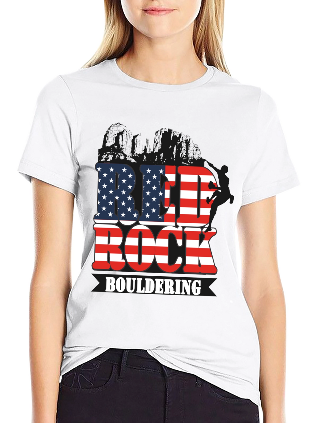 Red Rock Bouldering Patriotic T-Shirt