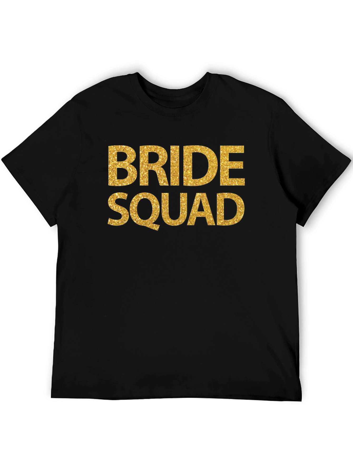 Bride Squad T-Shirt - Gold Glitter Print