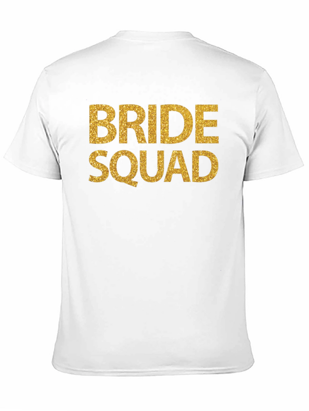 Bride Squad T-Shirt - Gold Glitter Print