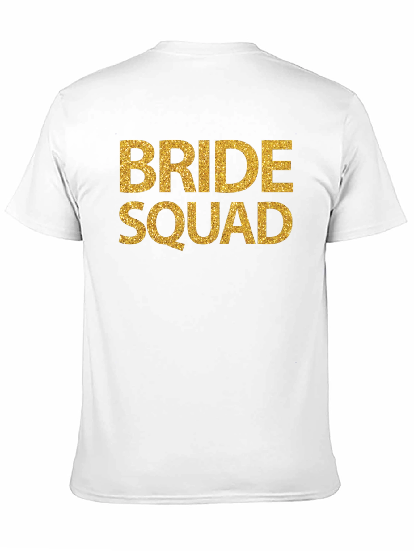 Bride Squad T-Shirt - Gold Glitter Print