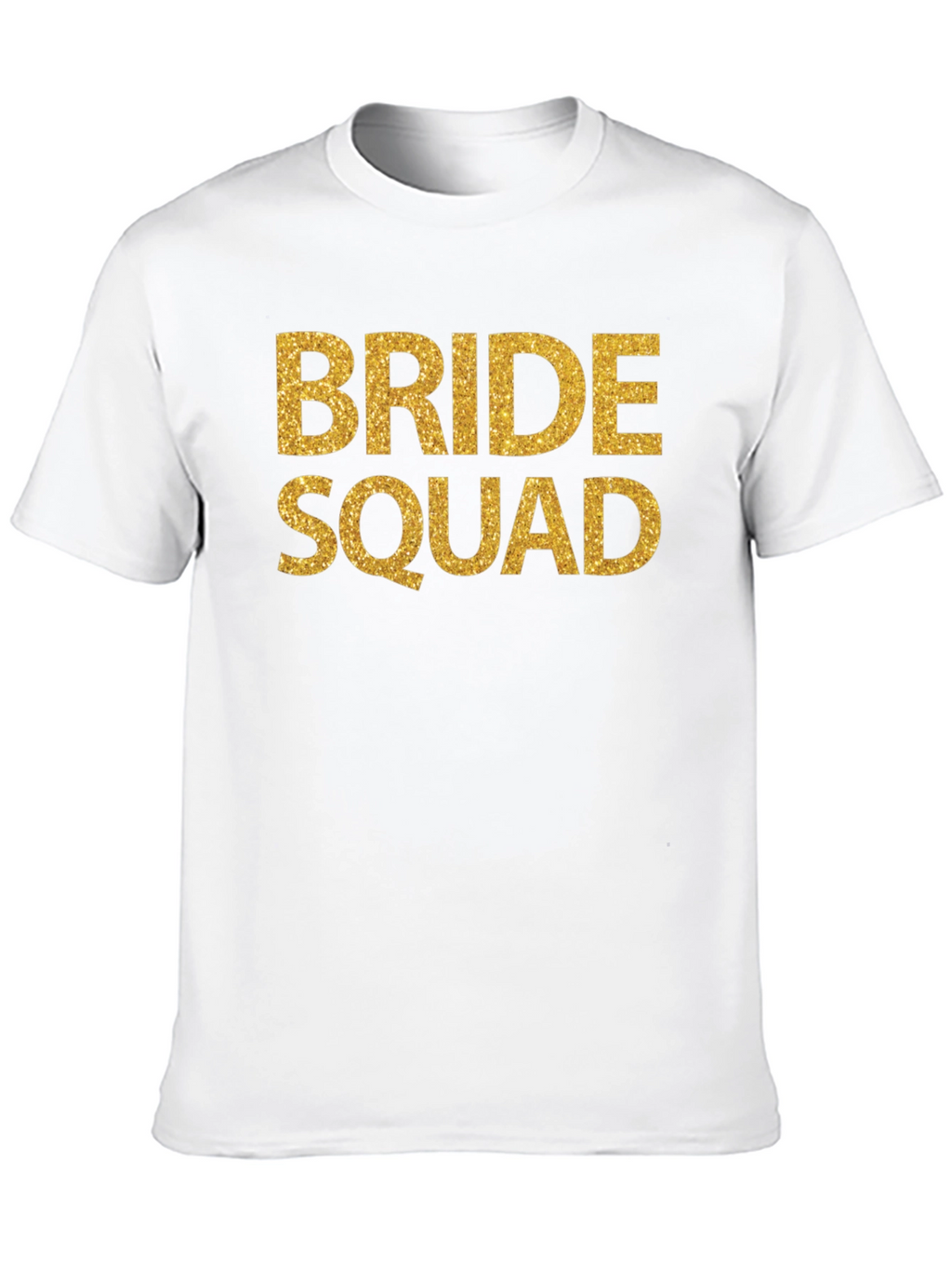 Bride Squad T-Shirt - Gold Glitter Print