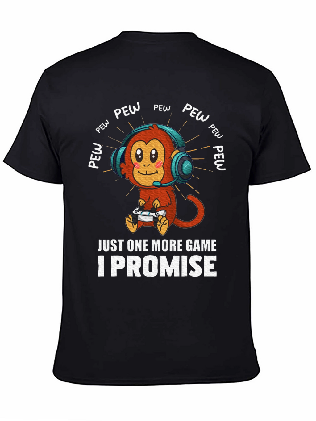 Gamer Monkey T-Shirt - Just One More Game