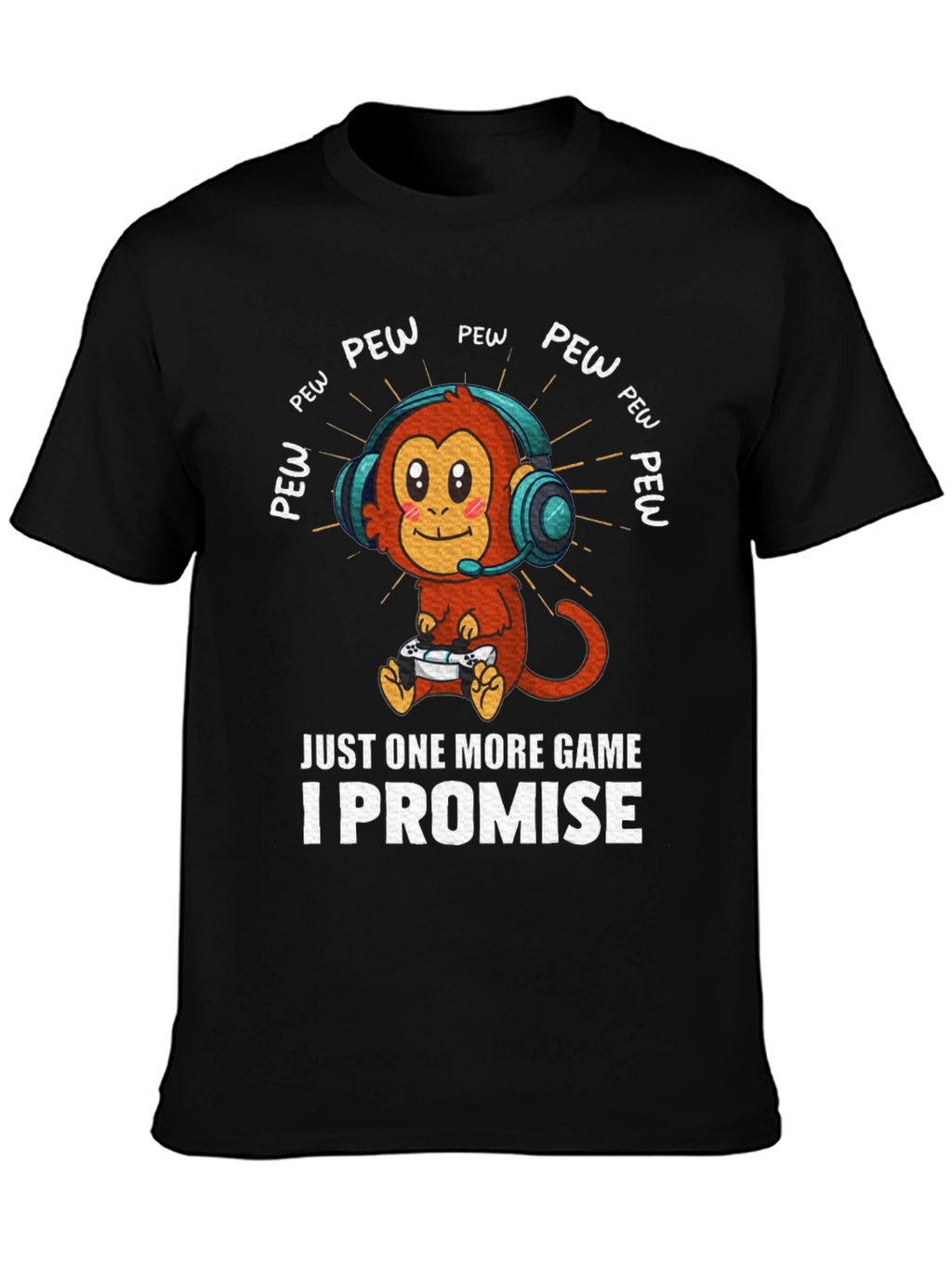 Gamer Monkey T-Shirt - Just One More Game