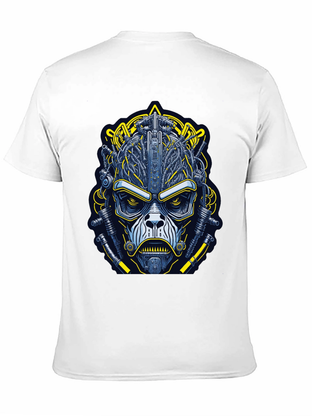 Cyborg Face Graphic T-Shirt