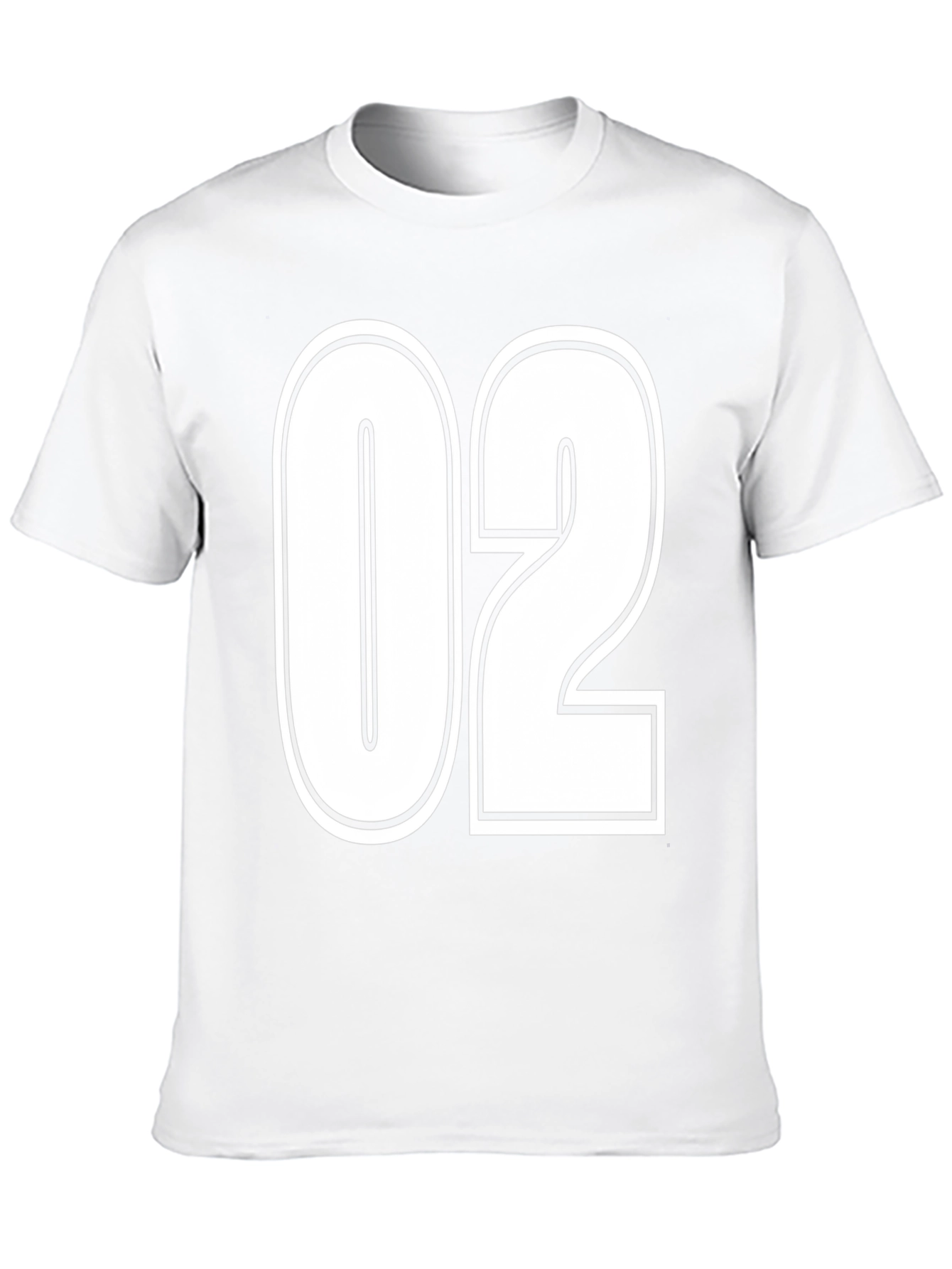 Mens Black Graphic T-Shirt with 02 Design