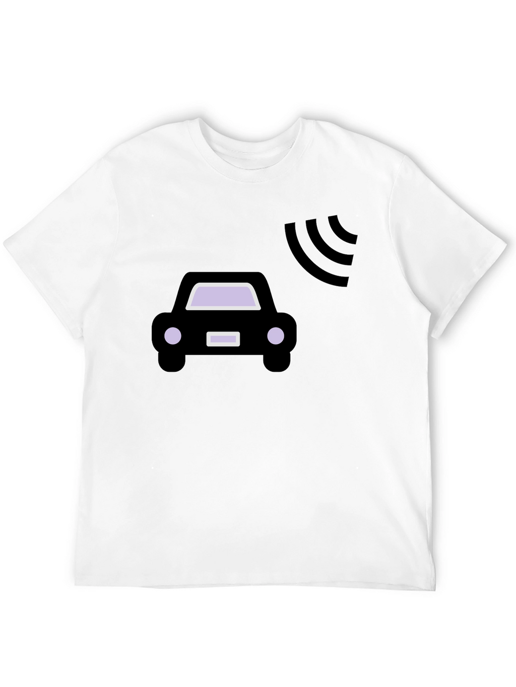 Autonomous Car T-Shirt - Black Cotton