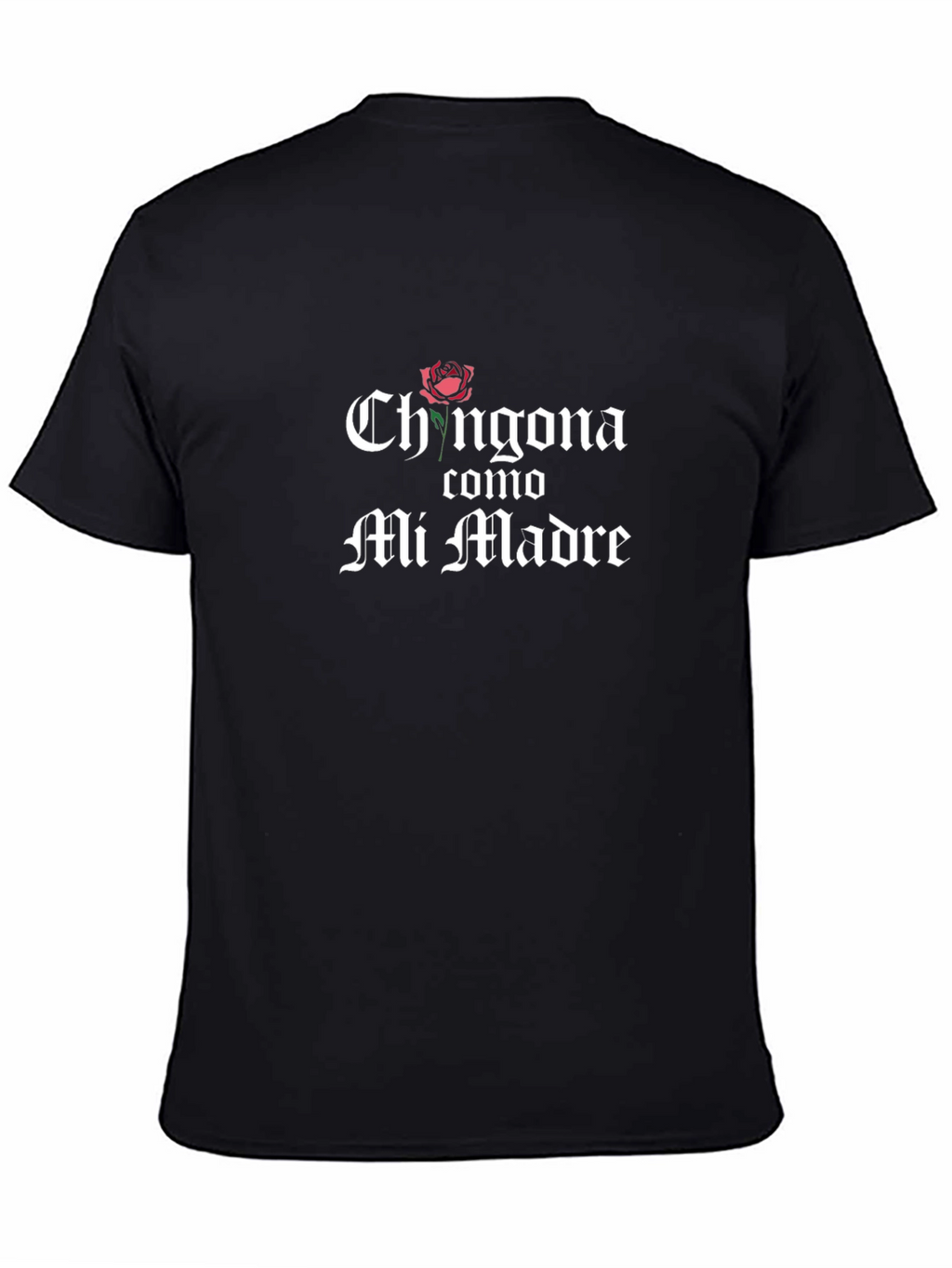 Chingona Como Mi Madre Graphic Tee - Black