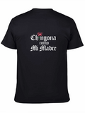 Chingona Como Mi Madre Graphic Tee - Black