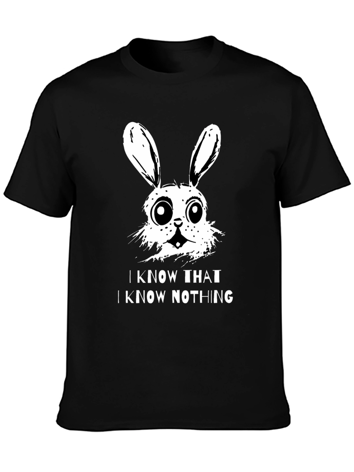 I Know That I Know Nothing Bunny T-Shirt