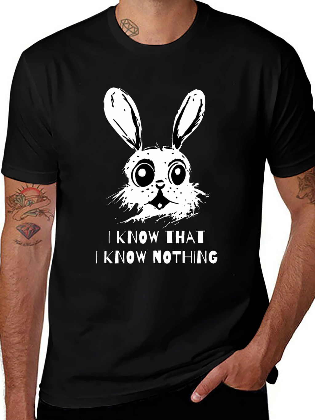 I Know That I Know Nothing Bunny T-Shirt