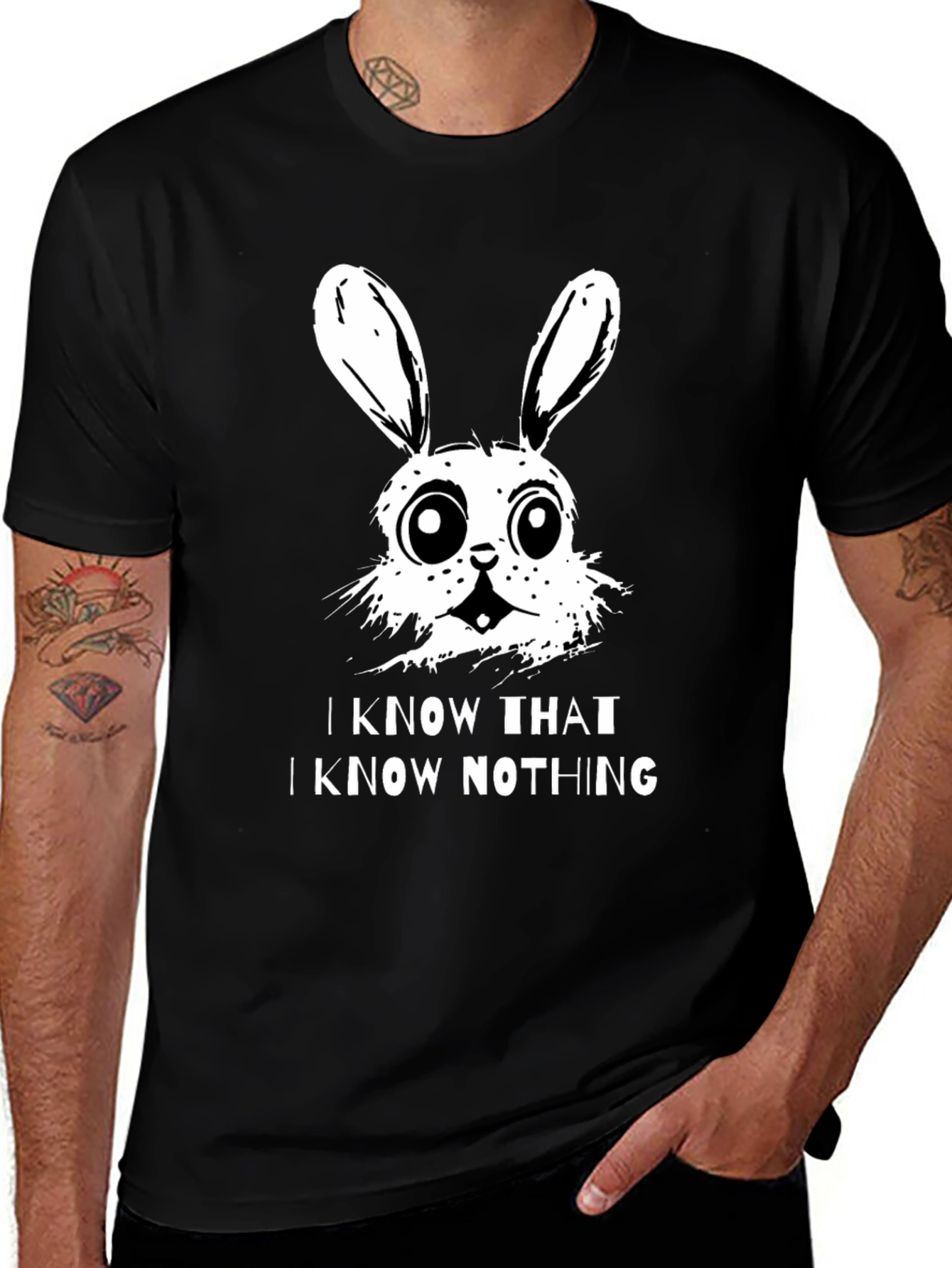 I Know That I Know Nothing Bunny T-Shirt