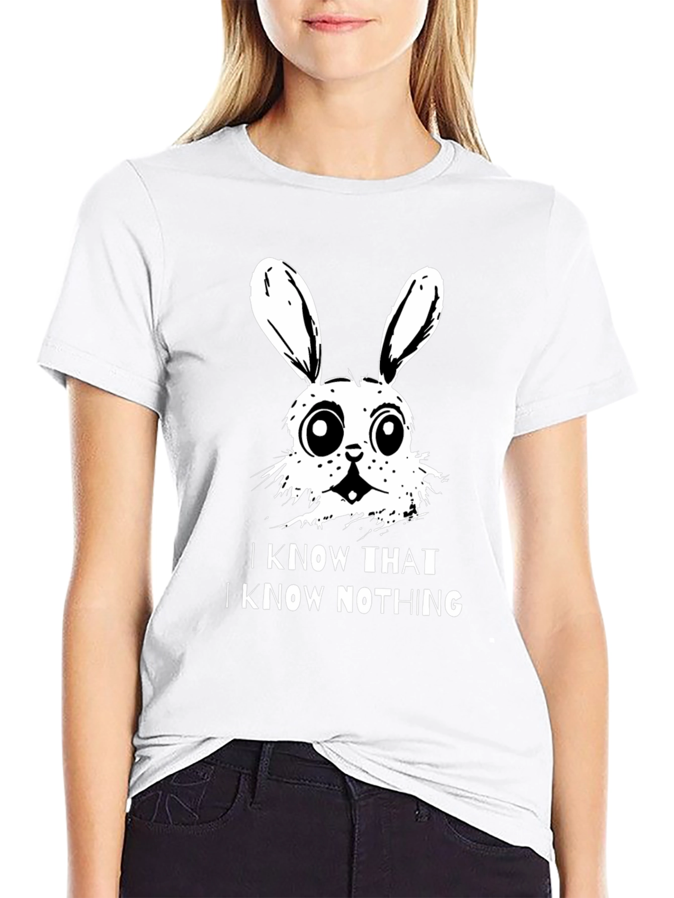 I Know That I Know Nothing Bunny T-Shirt