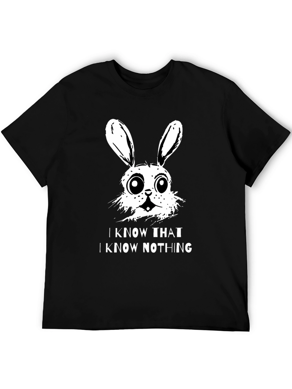 I Know That I Know Nothing Bunny T-Shirt