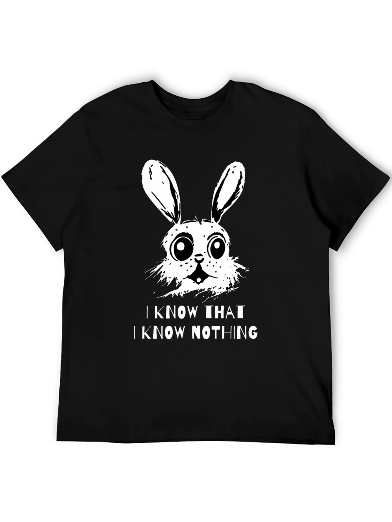 I Know That I Know Nothing Bunny T-Shirt