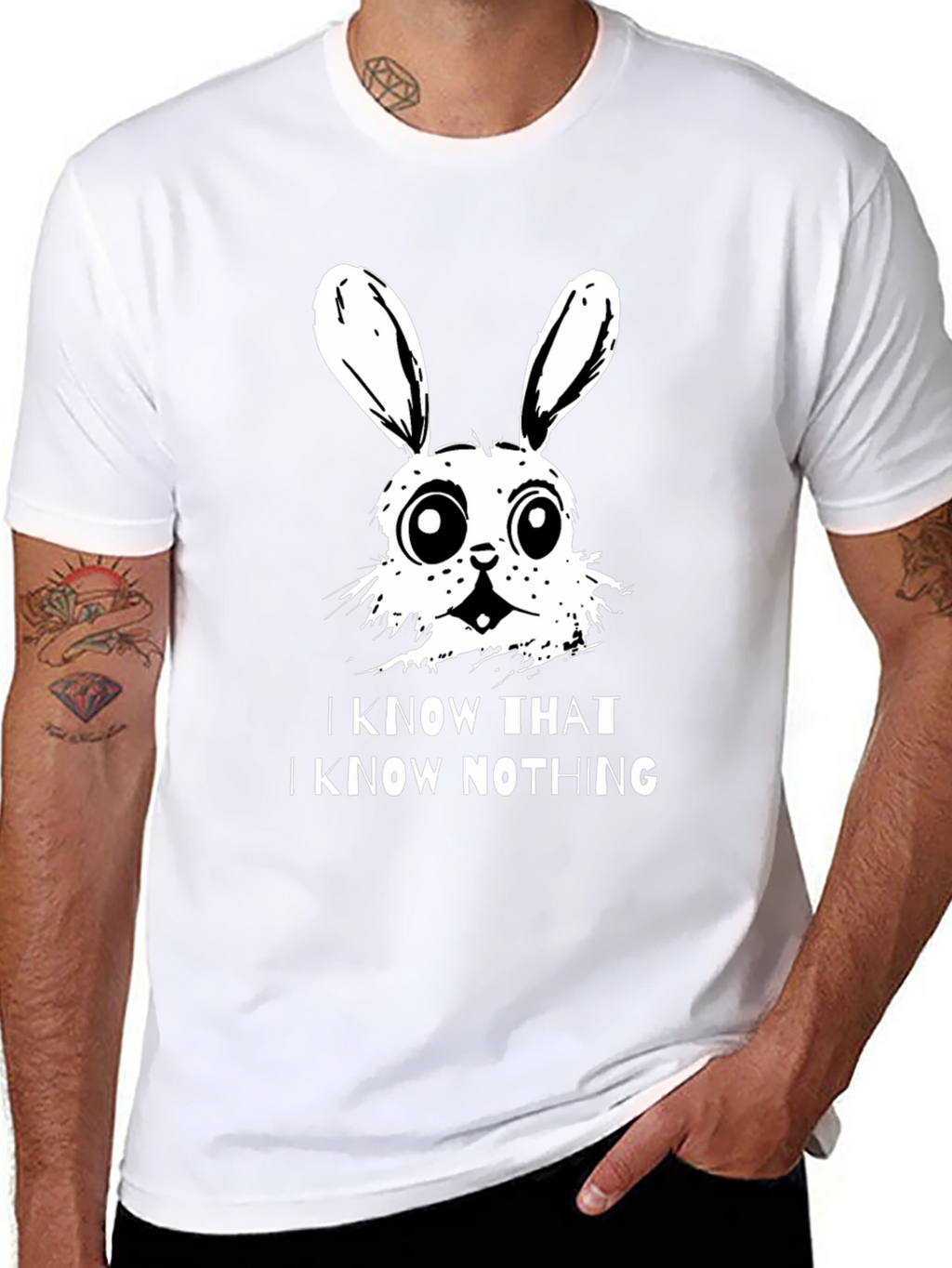 I Know That I Know Nothing Bunny T-Shirt