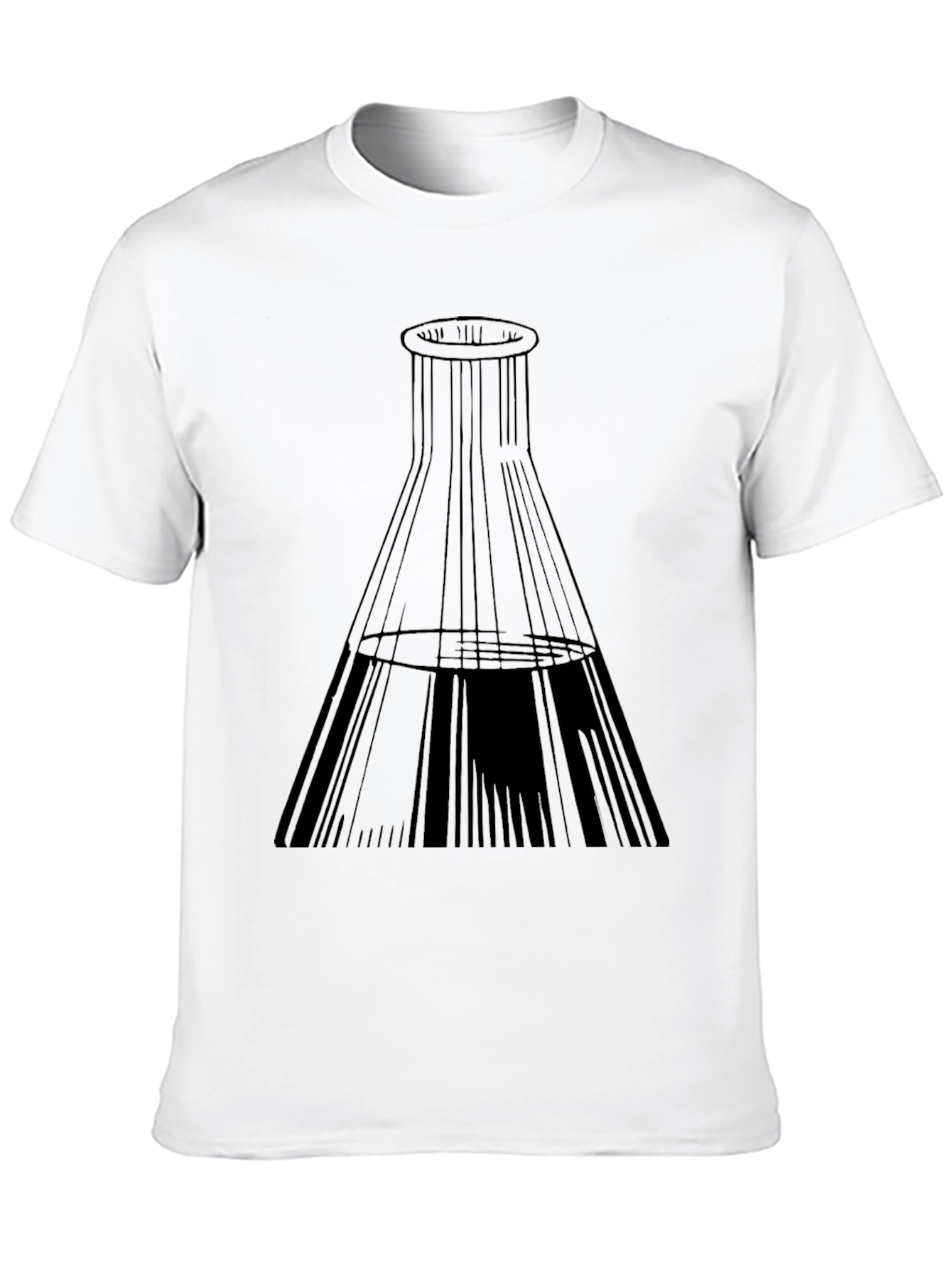 Science Beaker Graphic Tee - Black