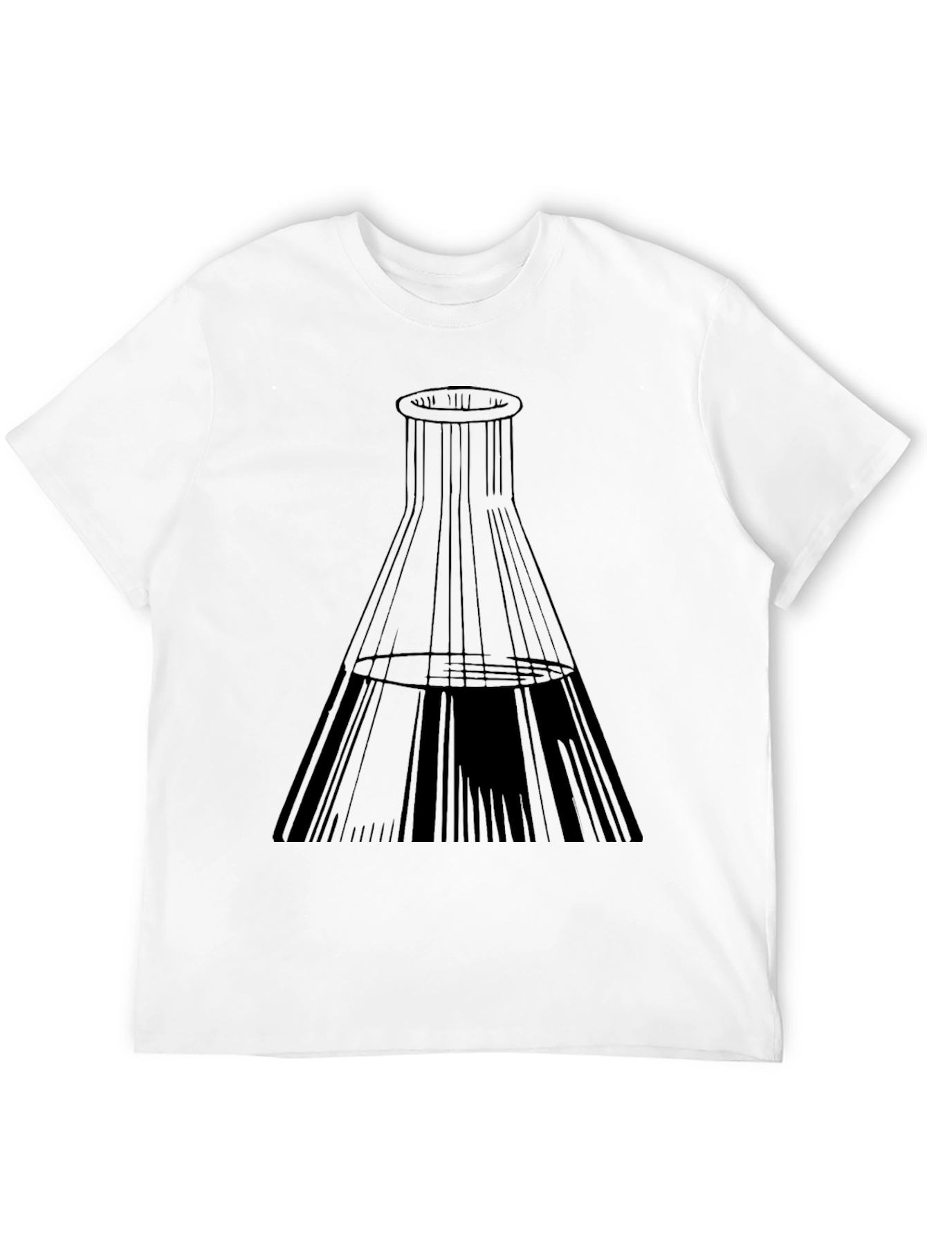 Science Beaker Graphic Tee - Black