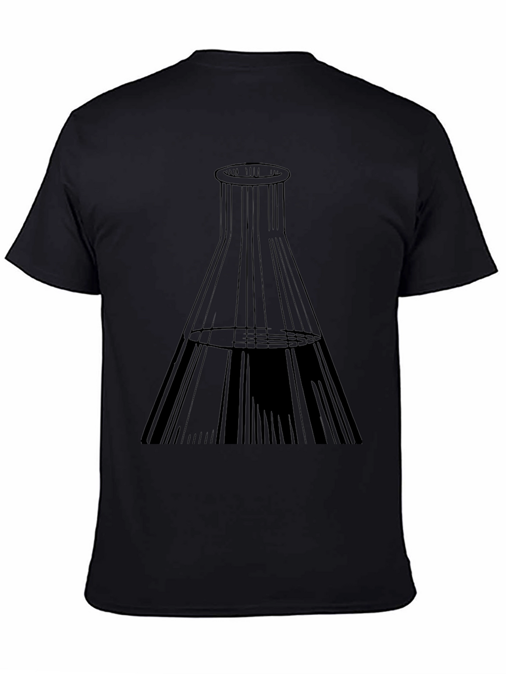 Science Beaker Graphic Tee - Black