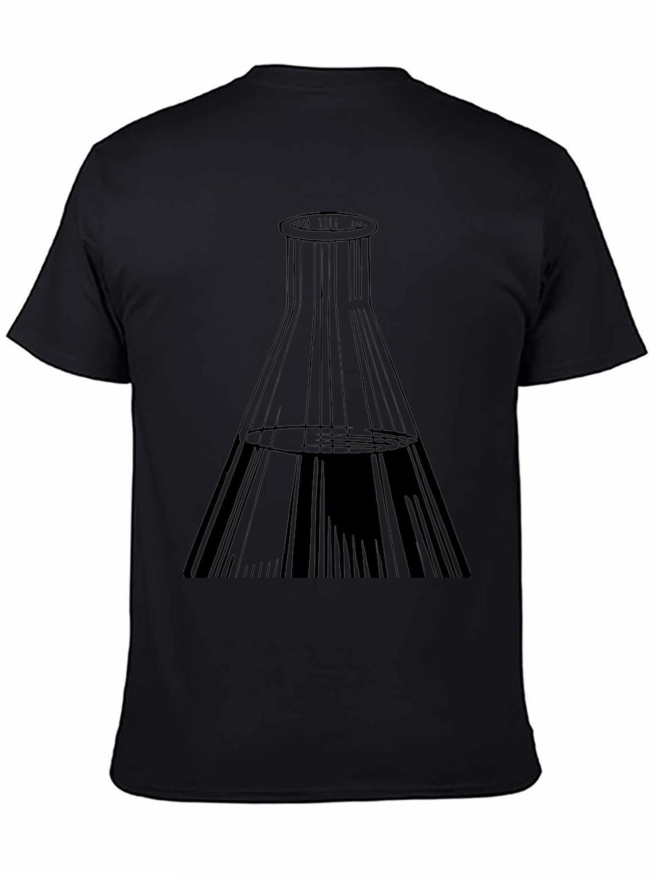 Science Beaker Graphic Tee - Black