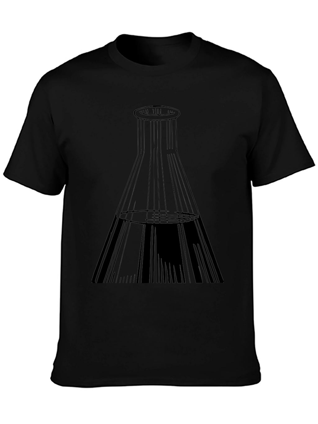 Science Beaker Graphic Tee - Black