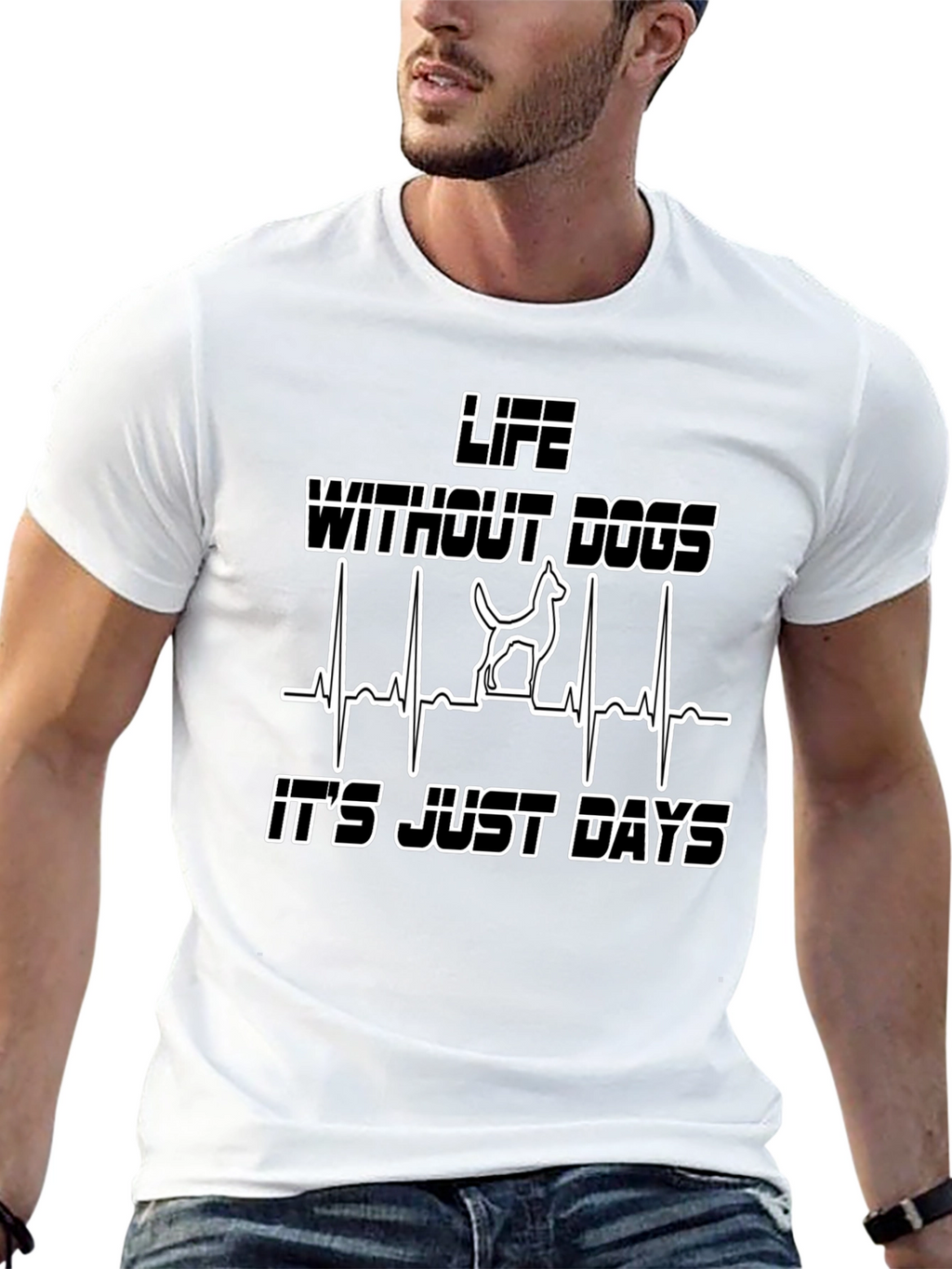 Life Without Dogs Heartbeat T-Shirt