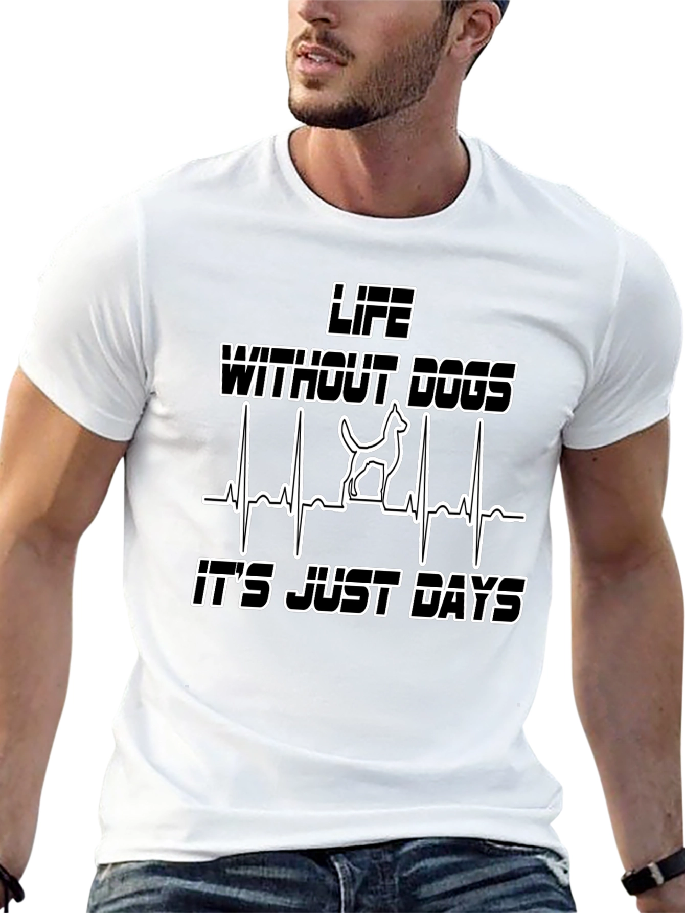 Life Without Dogs Heartbeat T-Shirt