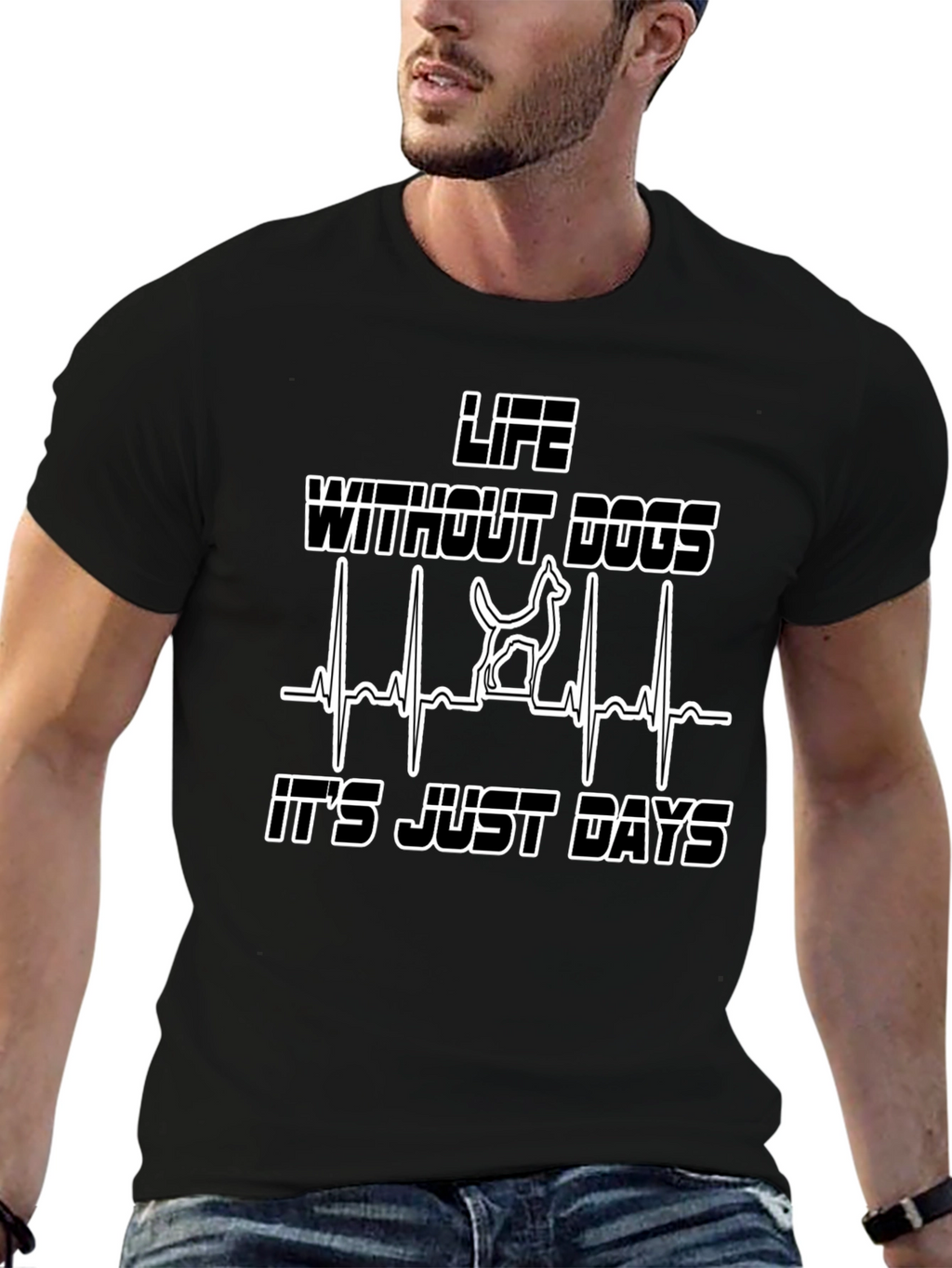 Life Without Dogs Heartbeat T-Shirt