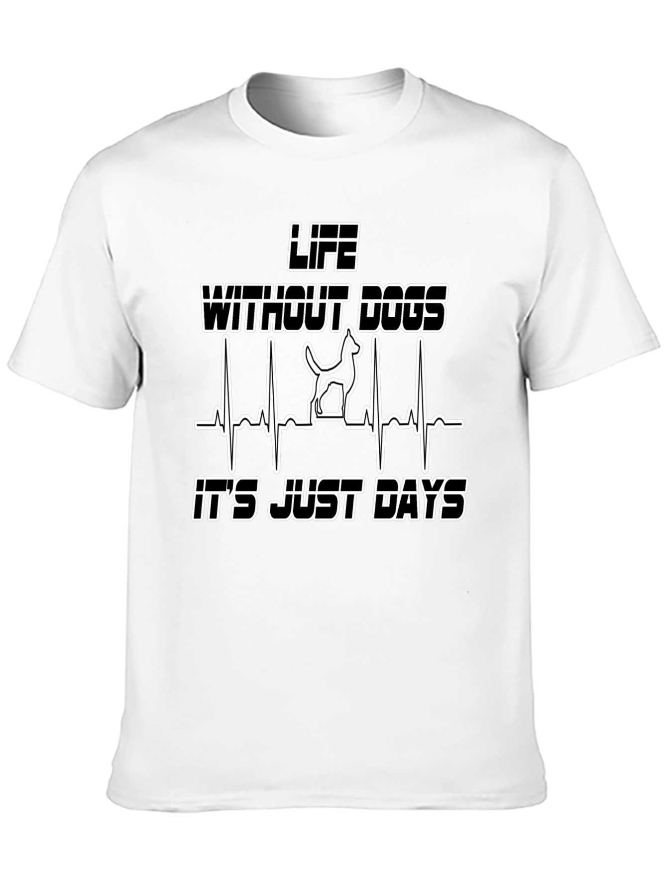 Life Without Dogs Heartbeat T-Shirt