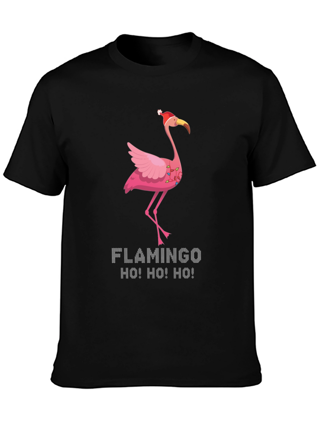 Festive Flamingo Christmas T-Shirt