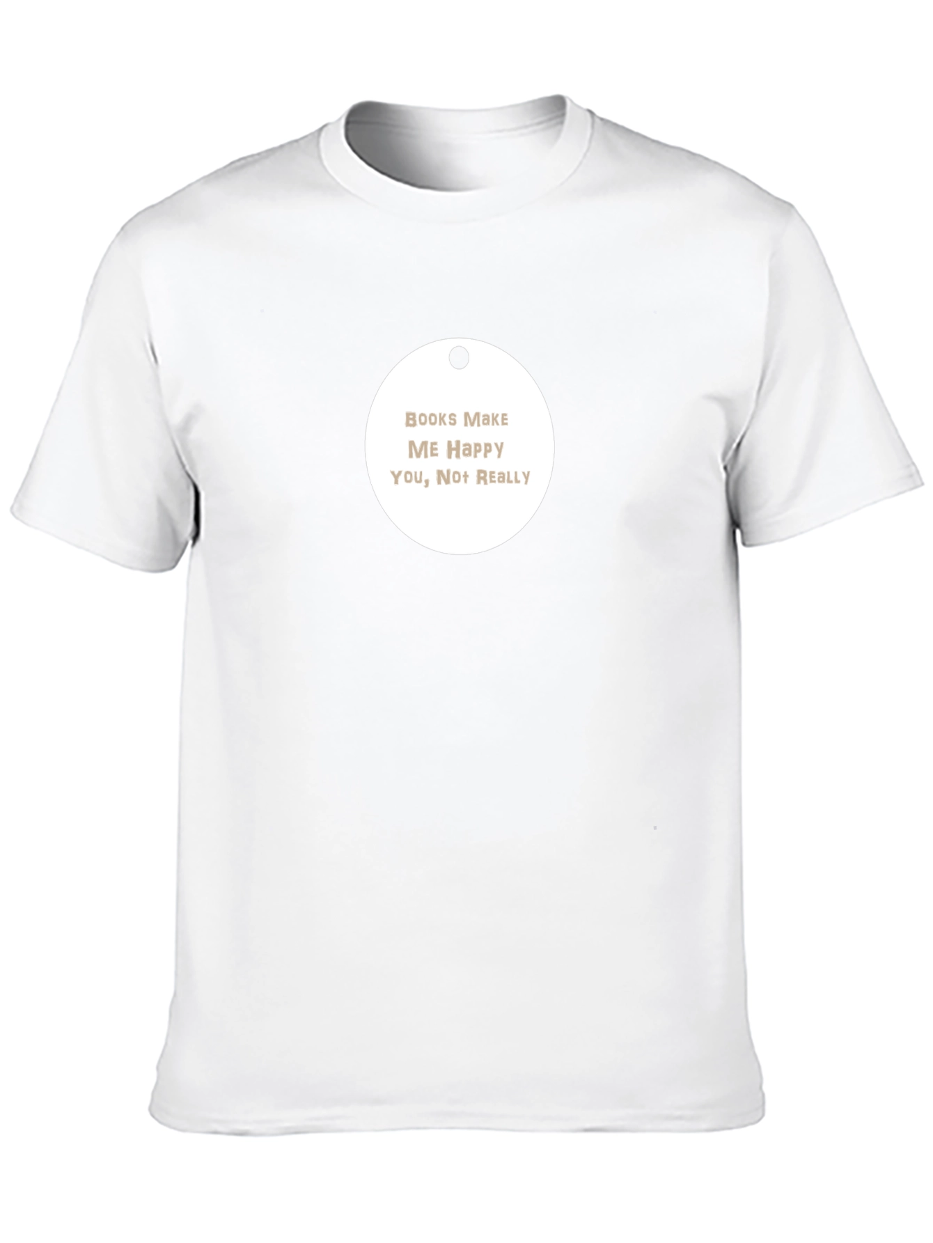 Books Make Me Happy Black T-Shirt