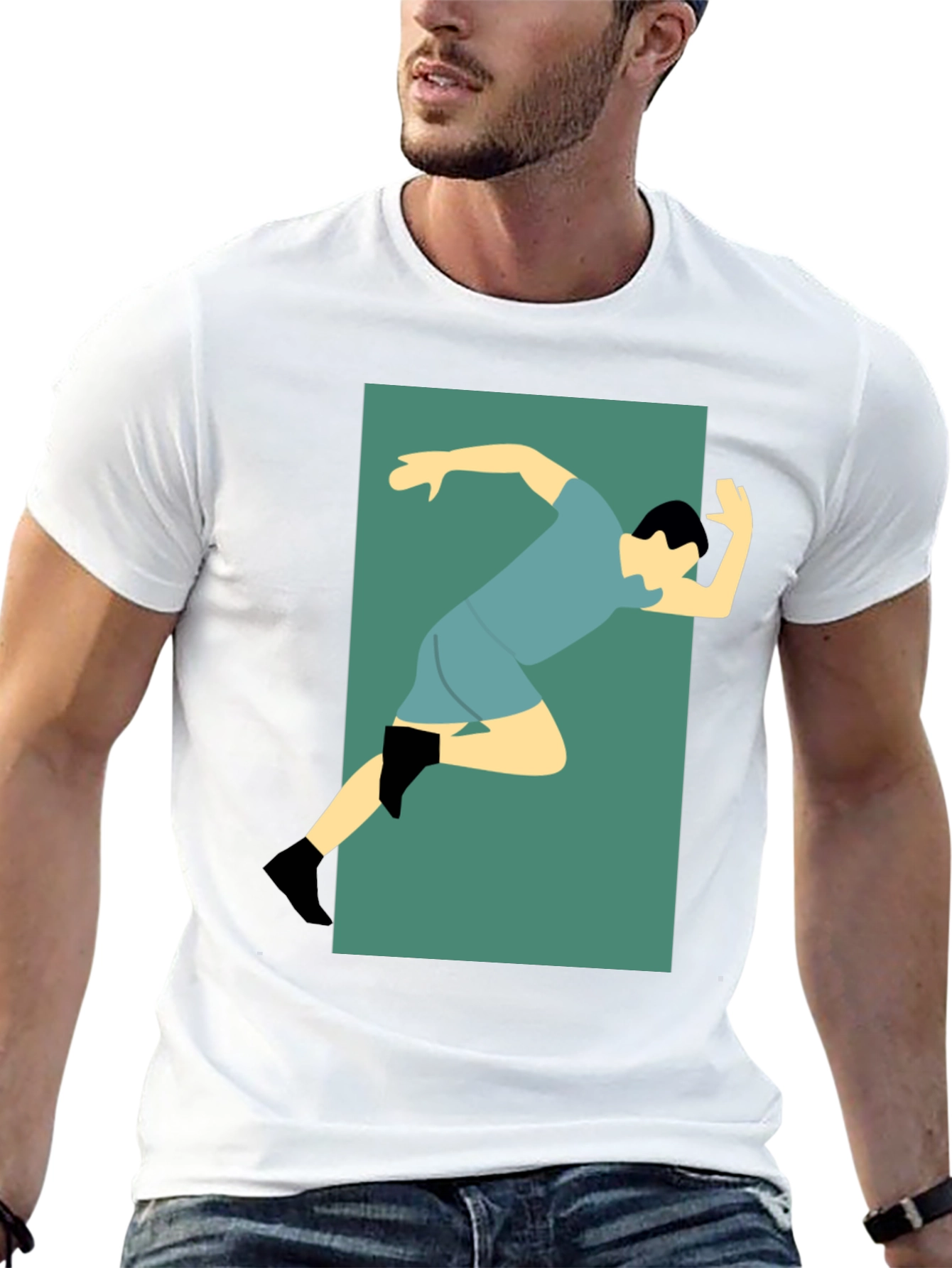 Runner Graphic Tee - Sporty Style