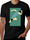 Runner Graphic Tee - Sporty Style