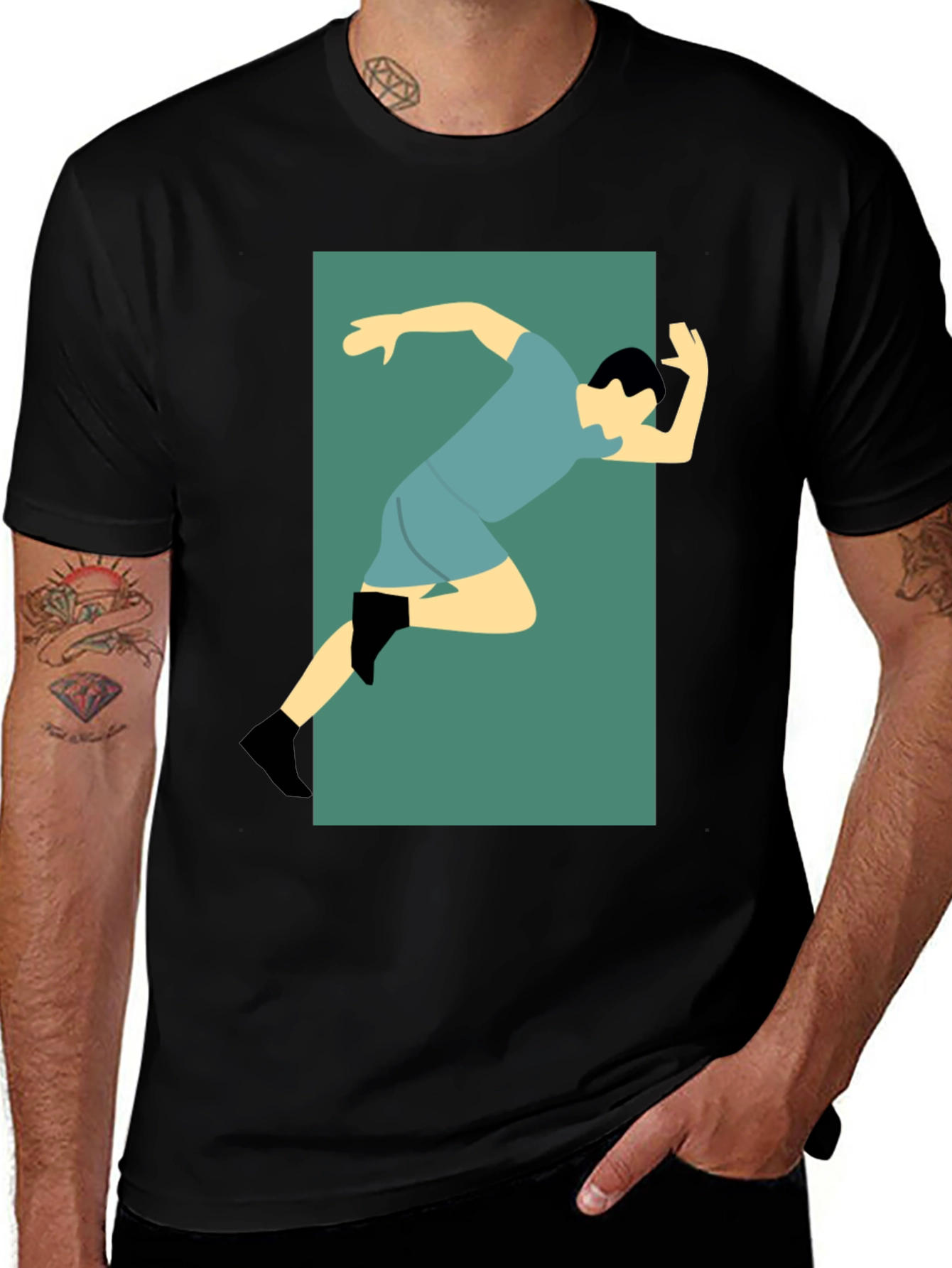Runner Graphic Tee - Sporty Style