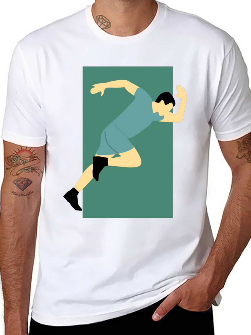 Runner Graphic Tee - Sporty Style
