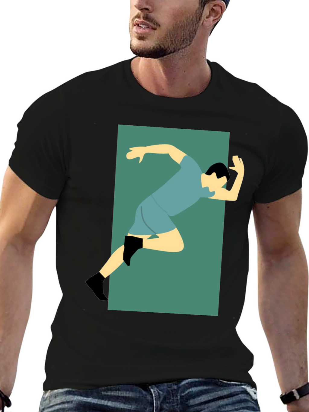 Runner Graphic Tee - Sporty Style
