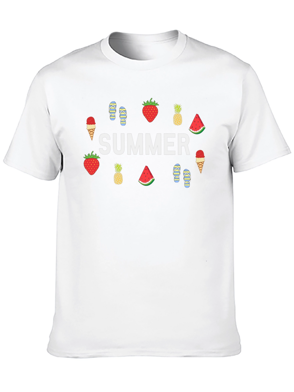 Summer Theme Graphic T-Shirt