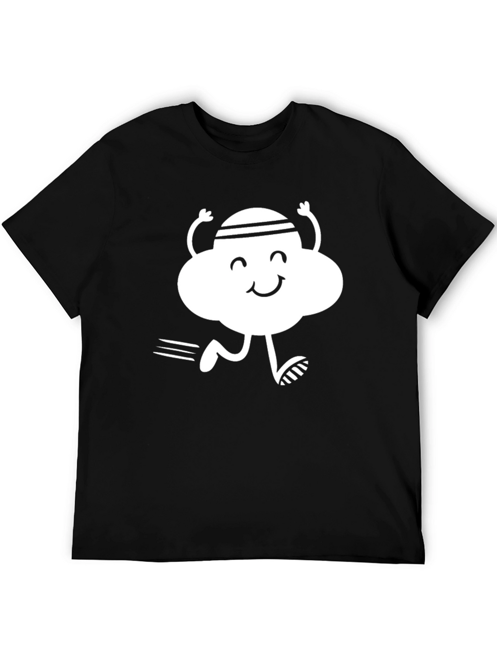 Running Cloud Graphic Tee - Black