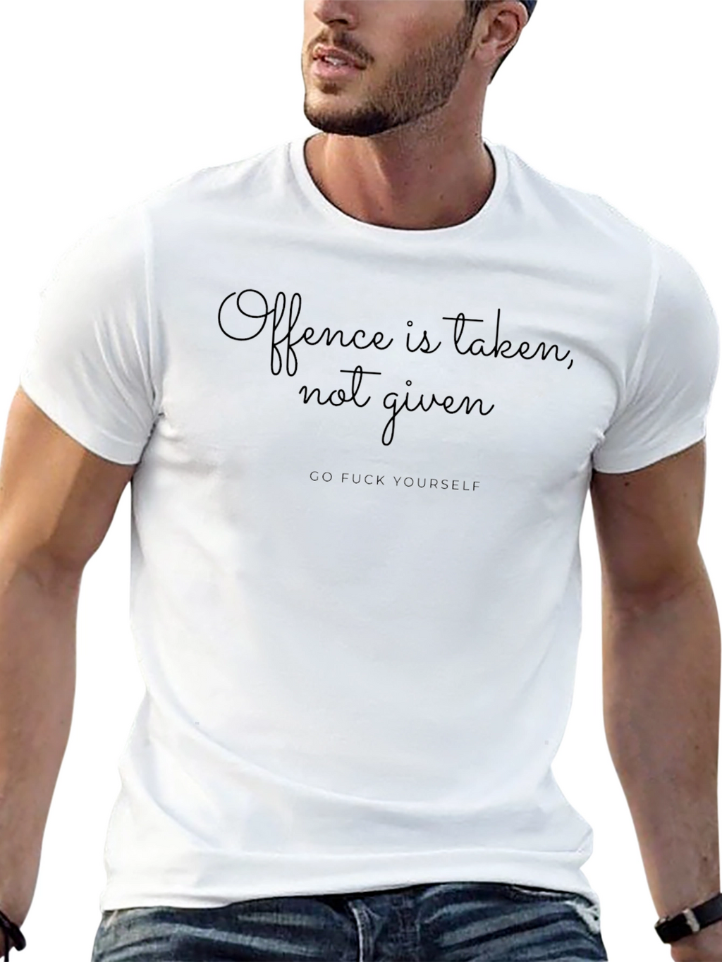 Offence Taken Not Given Black T-Shirt