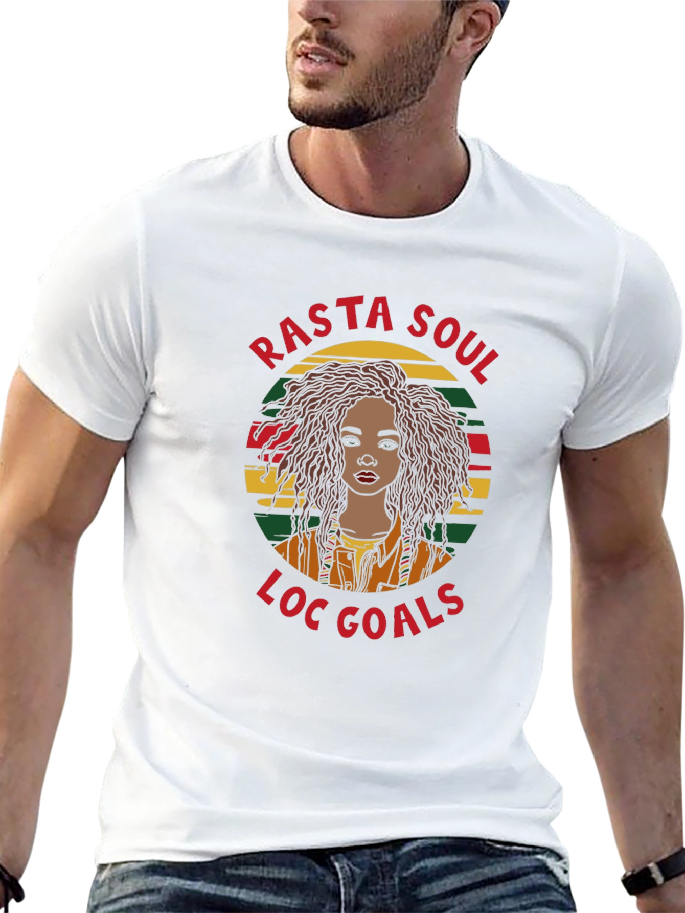 Rasta Soul Loc Goals Graphic T-Shirt