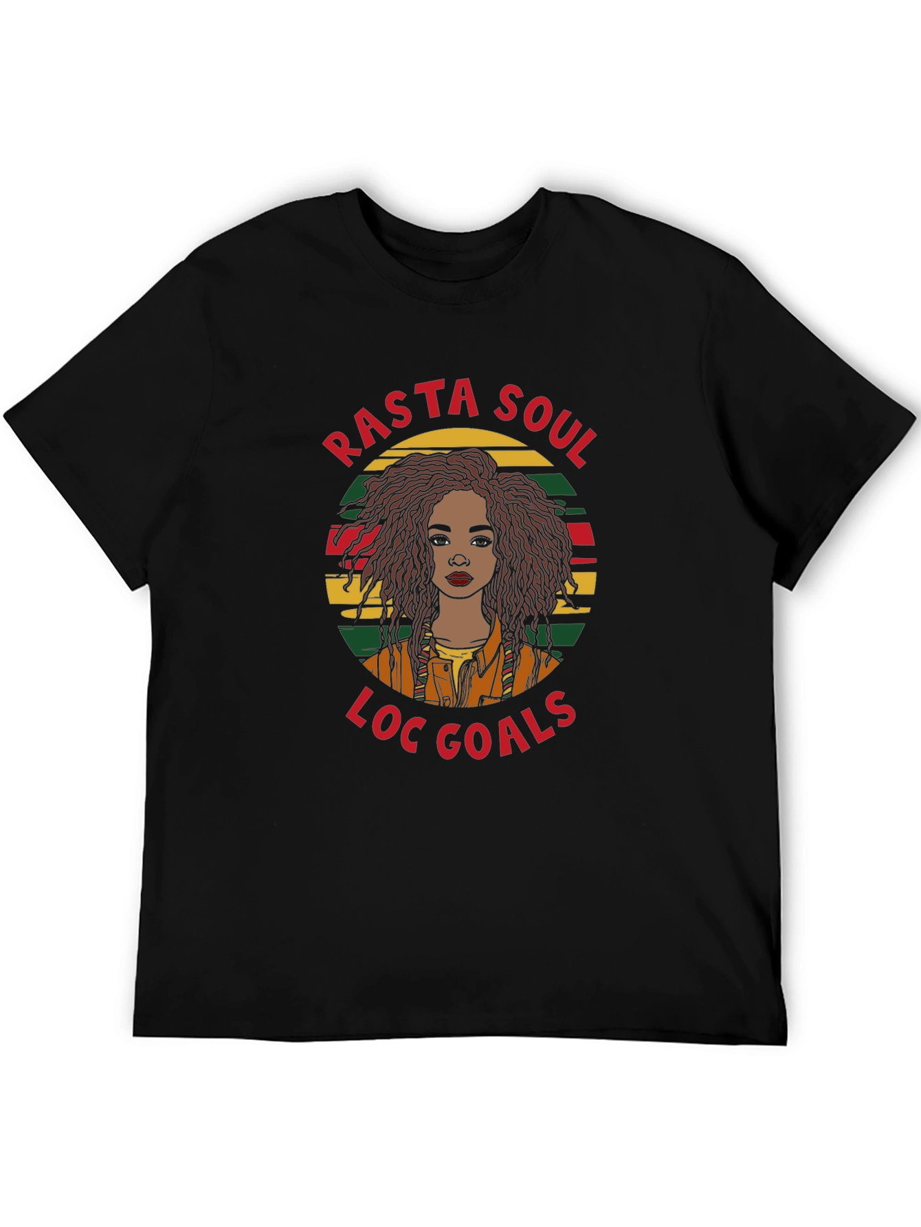 Rasta Soul Loc Goals Graphic T-Shirt