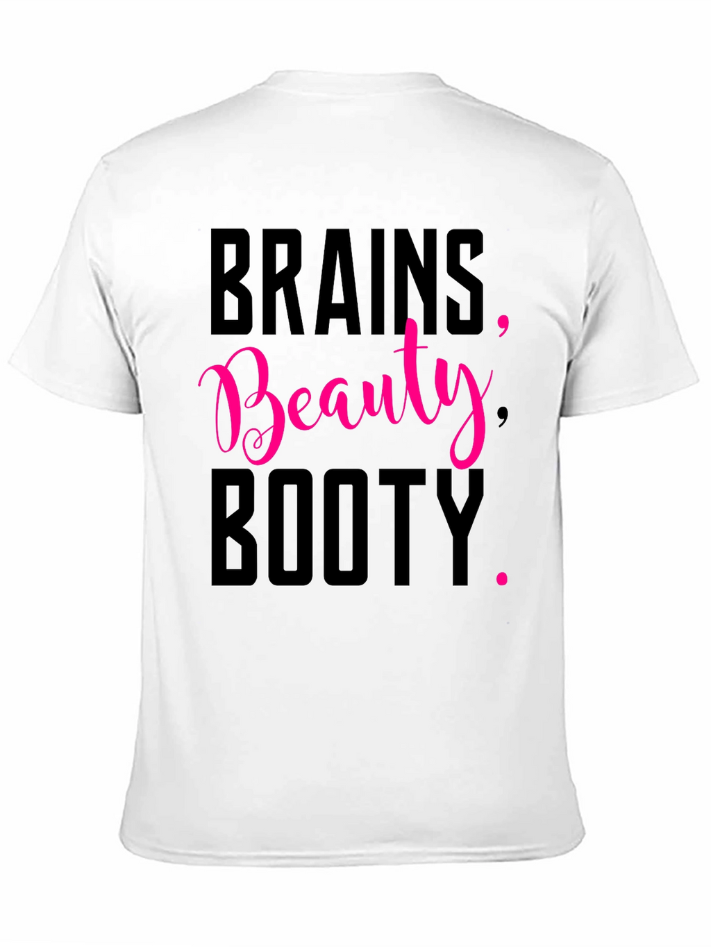 Brains Beauty Booty Tee - Black Graphic T-Shirt
