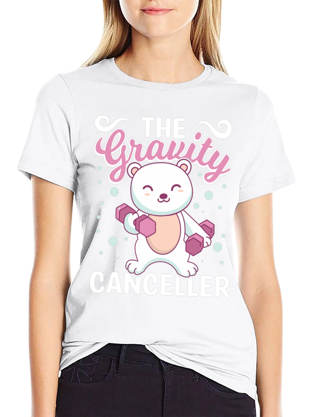 Gravity Canceller Bear Lifting T-Shirt